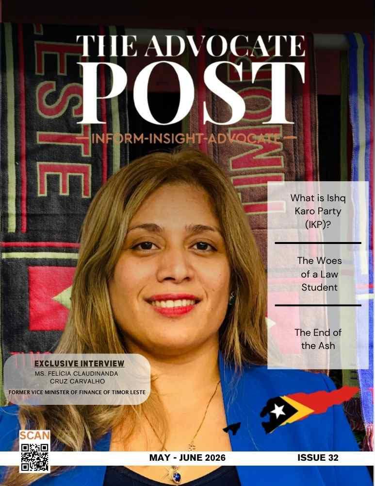 The Advocate Post Issue 32 MAY JUNE 2026 Cover Page