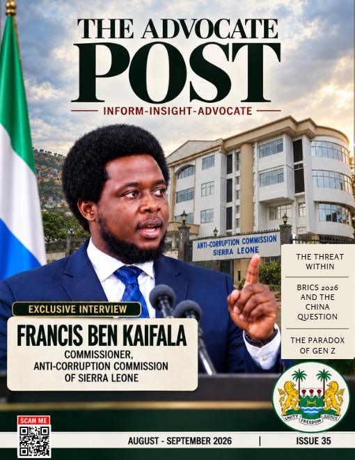 The Advocate Post Issue 35 AUGUST - SEPTEMBER 2026 Cover Page