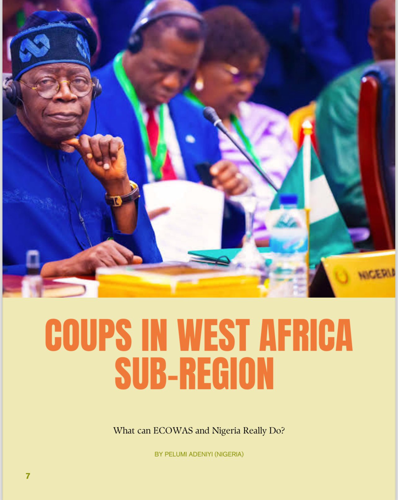 Read more about the article COUPS IN WEST AFRICA SUB-REGION What can ECOWAS and Nigeria Really Do?