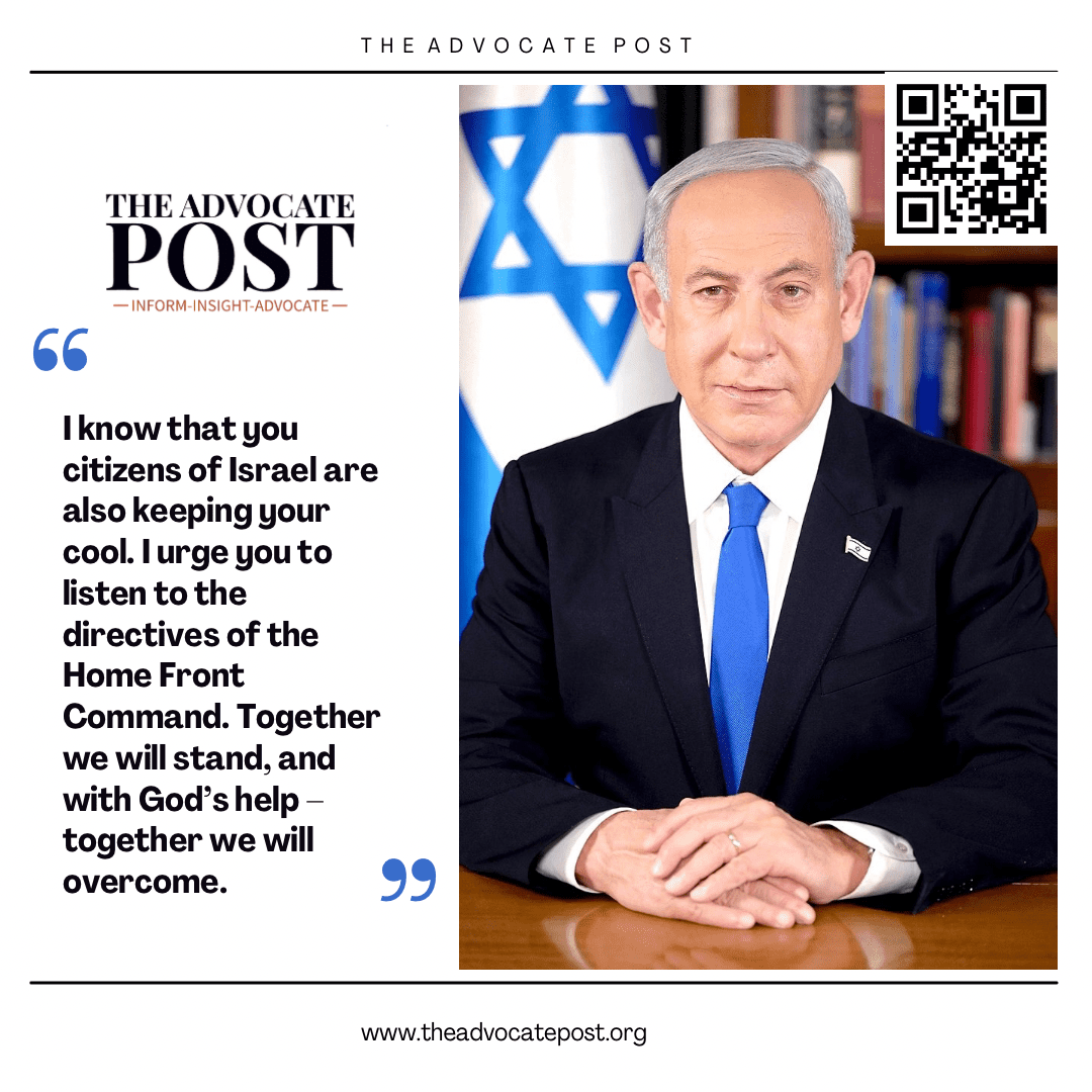 Read more about the article Israel’s Prime Minister issues statement after Iran’s attack on Israel