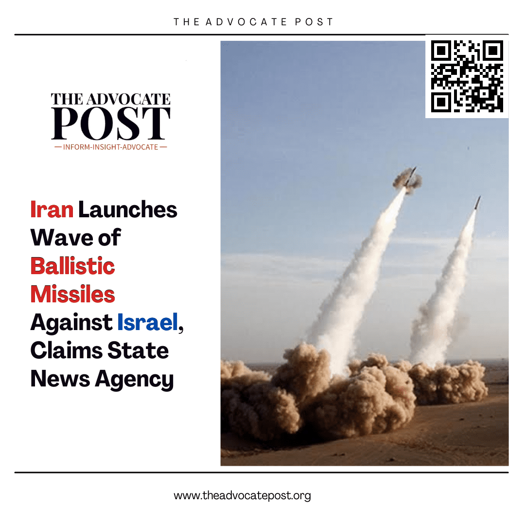 Read more about the article Iran Launches Wave of Ballistic Missiles Against Israel, Claims State News Agency