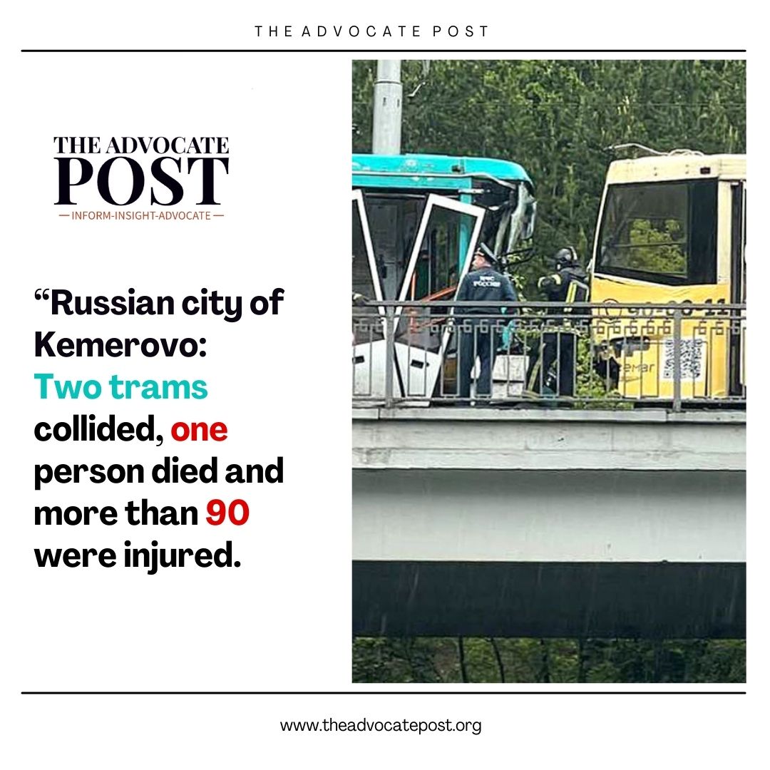 Read more about the article Russian city of Kemerovo: Two trams collided, one person died and more than 90 were injured