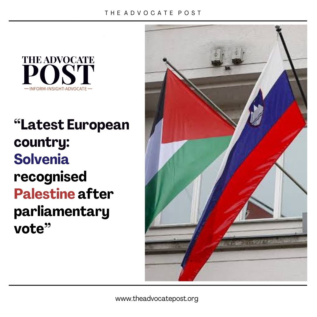 Read more about the article Latest European country: Solvenia recognised Palestine after parliamentary vote