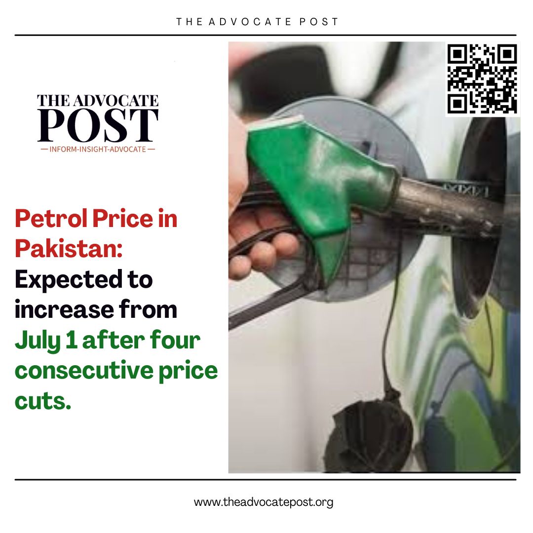 Read more about the article Petrol prices are expected to increase in Pakistan from July 1 after four consecutive price cuts