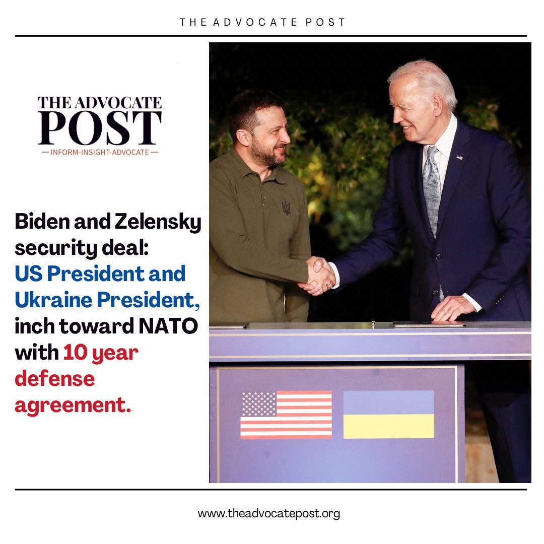 Read more about the article Biden and Zelensky security deal: US President and Ukraine President, inch toward NATO with 10 year defense agreement