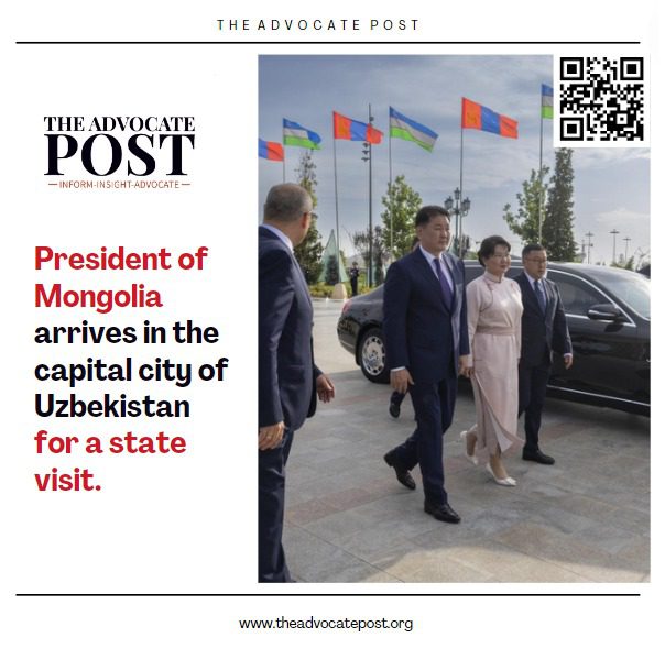 Read more about the article President of Mongolia arrives in the capital city of Uzbekistan for a state visit