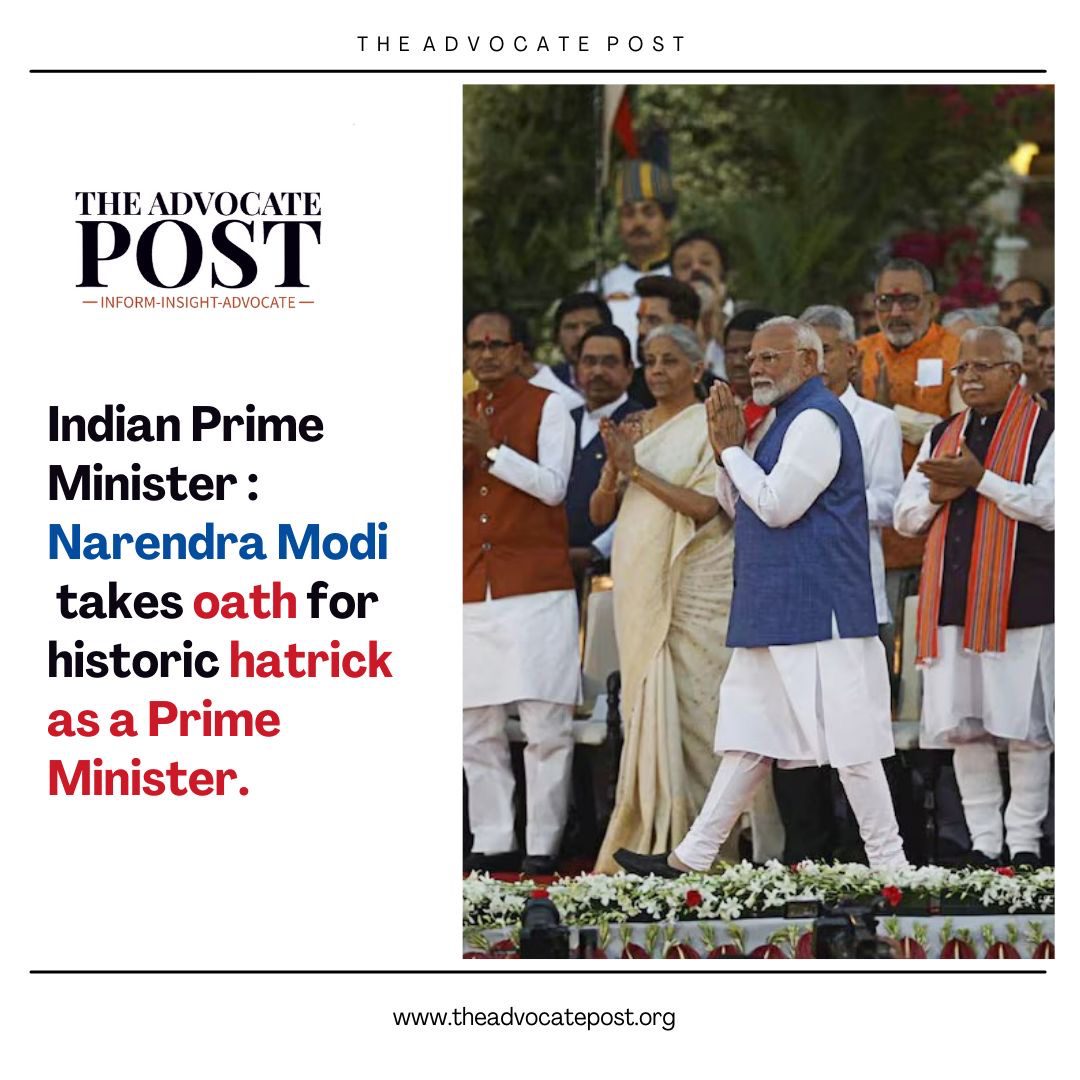 Read more about the article Indian Prime Minister: Narendra Modi takes oath for historic hatrick as a Prime Minister.