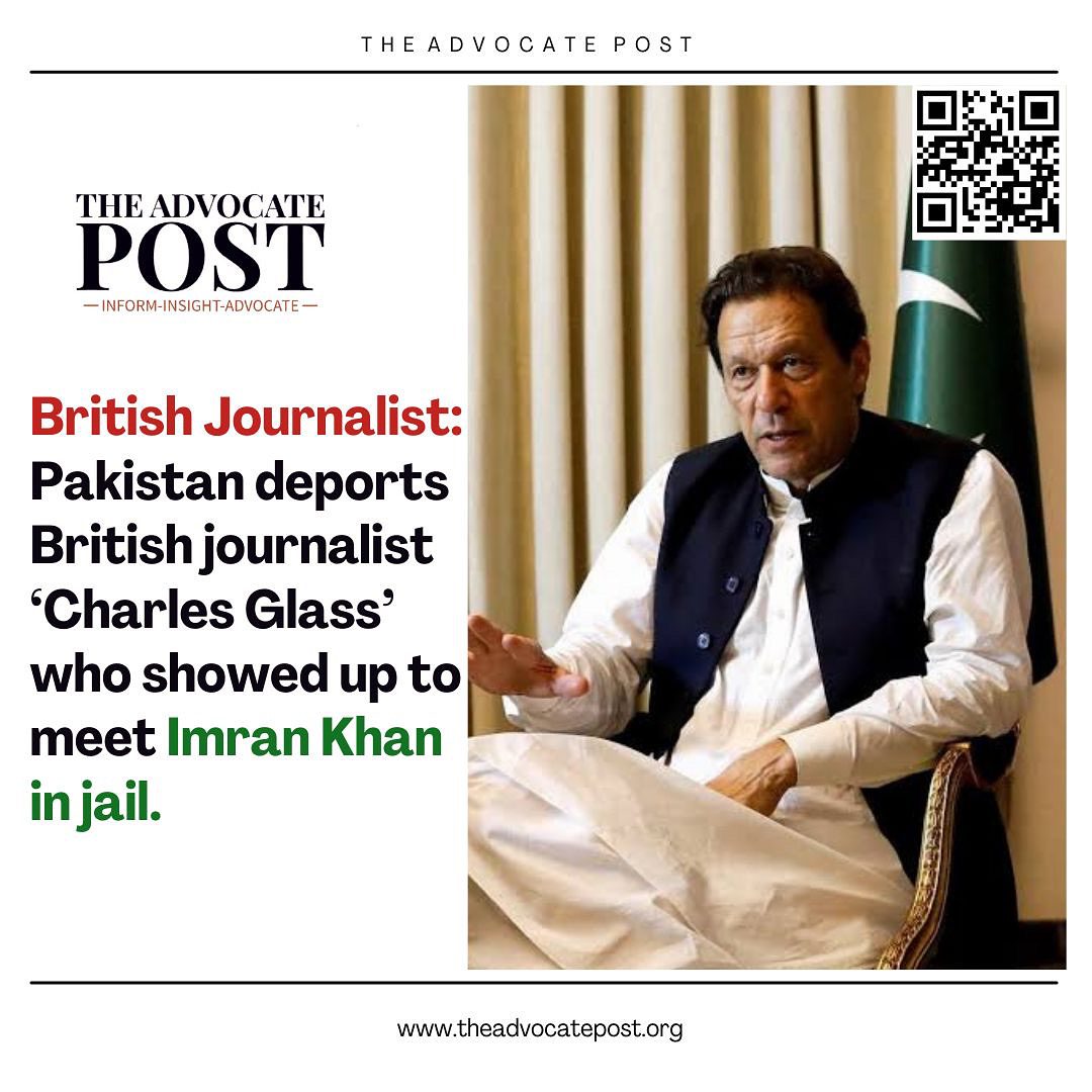 Read more about the article Pakistan deports British journalist “Charles Glass’ who showed up to meet Imran Khan in jail