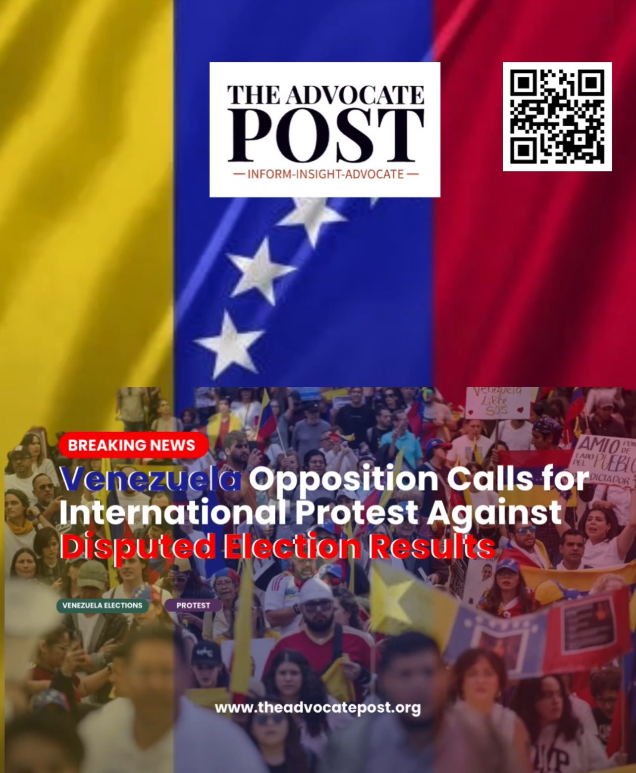 Read more about the article Venezuela Opposition Calls for International Protest Against Disputed Election Results