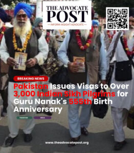 Pakistan Issues Visas to Over 3,000 Indian Sikh Pilgrims for Guru Nanak’s 555th Birth Anniversary