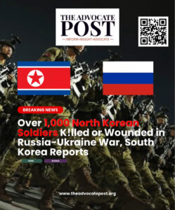 Over 1000 North Korean Soldiers Killed or Wounded in Russia-Ukraine War, South Korea Reports