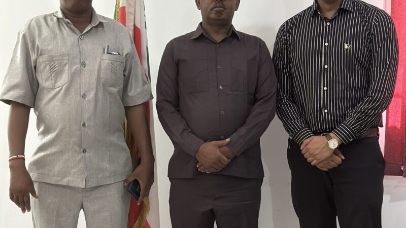 Abdul Rafay Afzal met Deputy Minister of Trade and Tourism Somaliland Jawhar Said Warsame