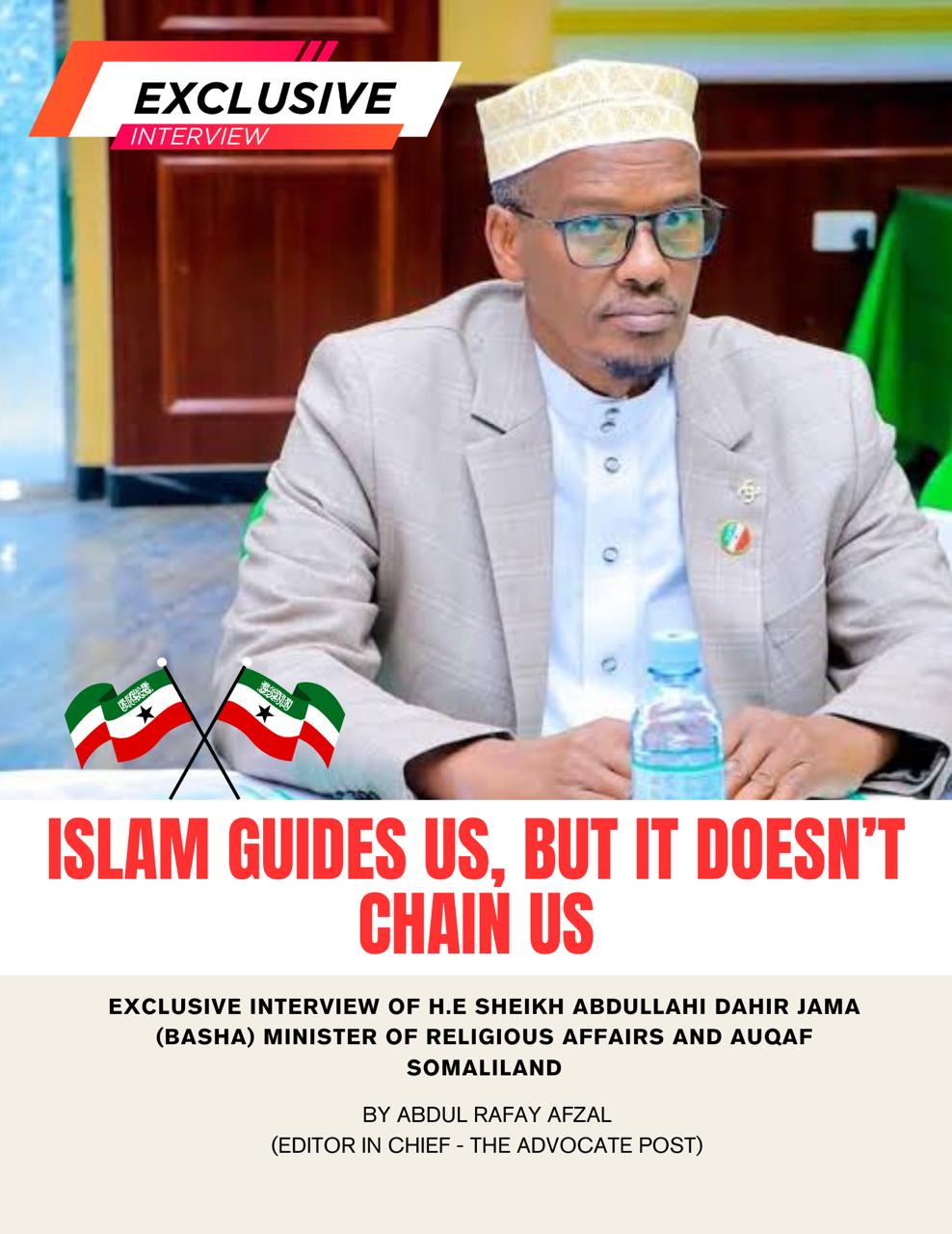 Interview Sheikh Abdullahi Dahir Minister of Religion Affairs and Endowments Somaliland