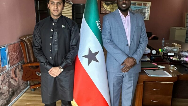 Ahmed Jama Barre Minister of Energy Somaliland with Abdul Rafay Afzal