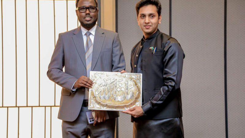 Abdul Rafay Afzal with Minister of Energy and Minerals Somaliland