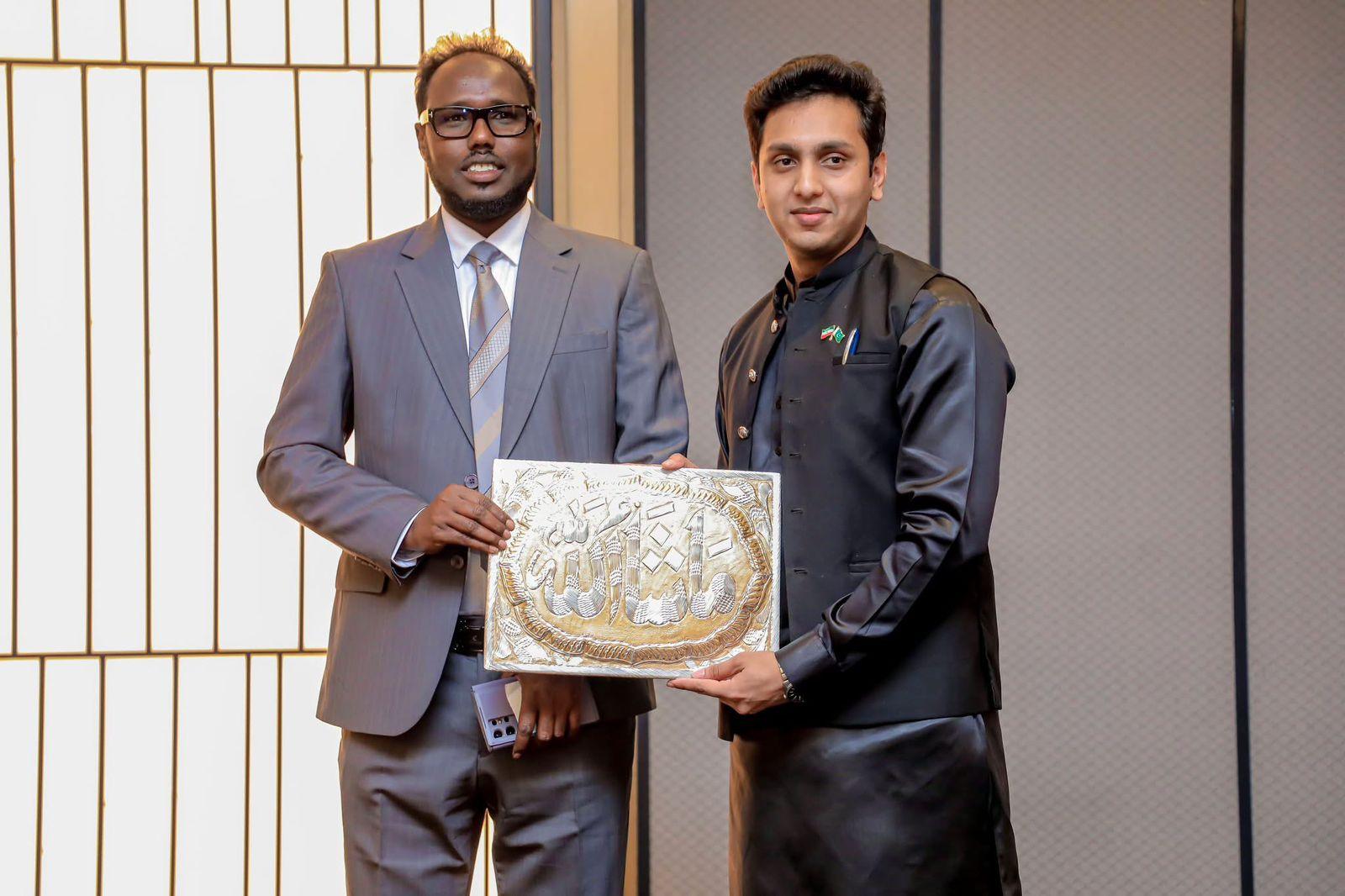 Abdul Rafay Afzal with Minister of Energy and Minerals Somaliland