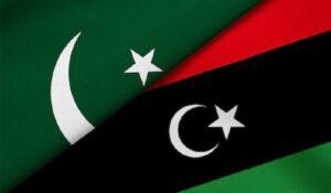 Pakistan and Libya Flags