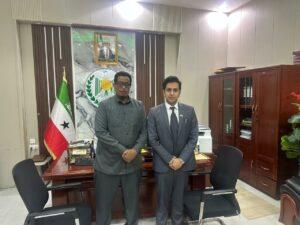 Abdul Rafay Afzal with Deputy Governor Bank of Somaliland