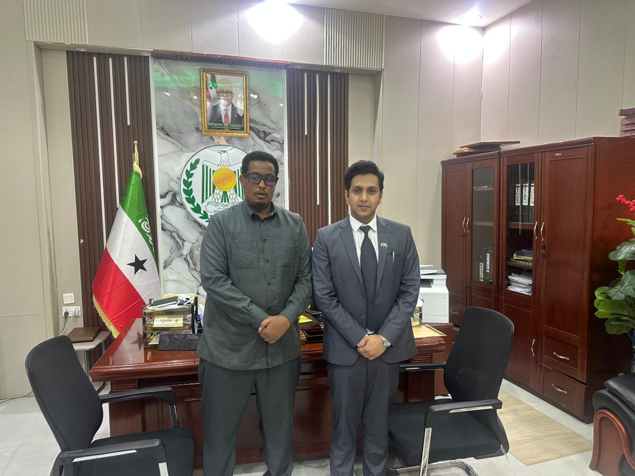 Abdul Rafay Afzal with Deputy Governor Bank of Somaliland