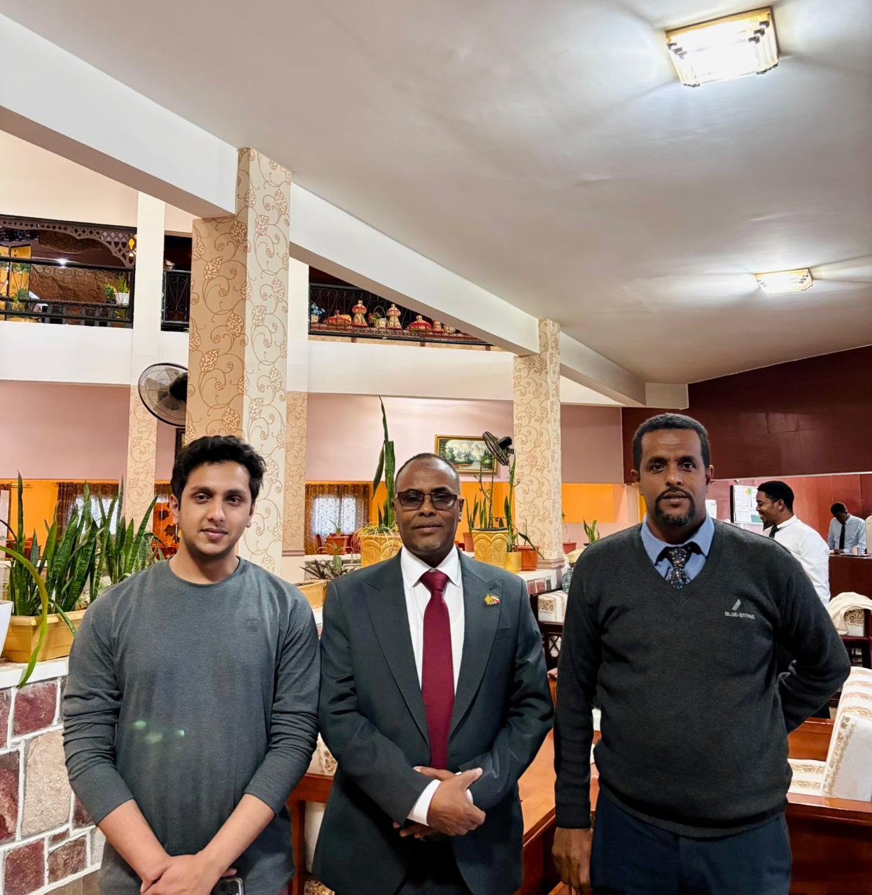 Abdul Rafay Afzal meeting Minister of Water Resource Somaliland Abubakar Cabdiraxman Good