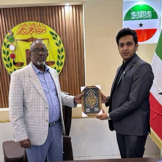Minister of Information Somaliland meeting with Abdul Rafay Afzal