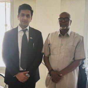 Abdul Rafay Afzal Meets Governor Ahmed Mohamed Adad to Strengthen Regional Cooperation