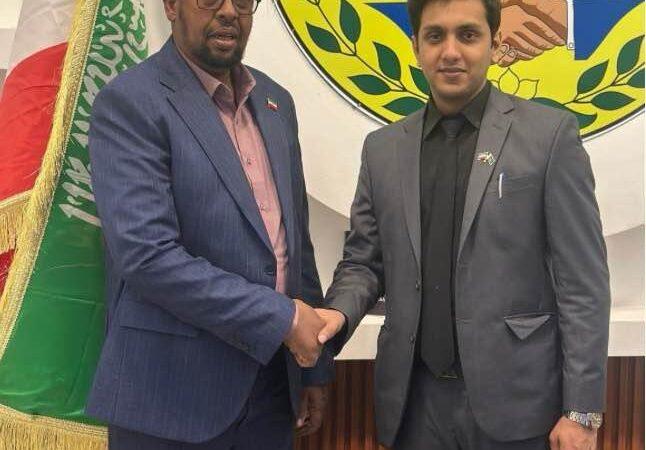 Abdul Rafay Afzal with DG Local Government Cali Caji Somaliland