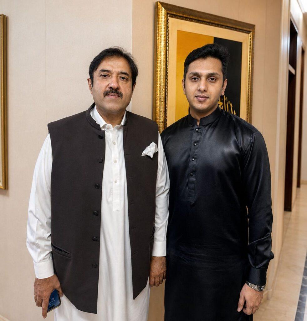 Abdul Rafay Afzal Editor in Chief The Advocate Post with Minister of Local Government Punjab, Pakistan Mian Zeeshan Rafique